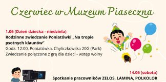 czerwiec 2025 w Muzeum Piaseczna - plakat