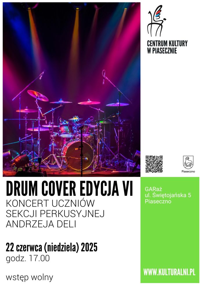 DRUM COVER edycja VI koncert uczniów sekcji perkusyjnej Andrzeja Deli