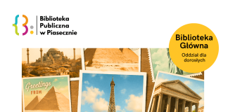 Kartka z wakacji wakacyjny konkurs Biblioteki Publicznej w Piasecznie