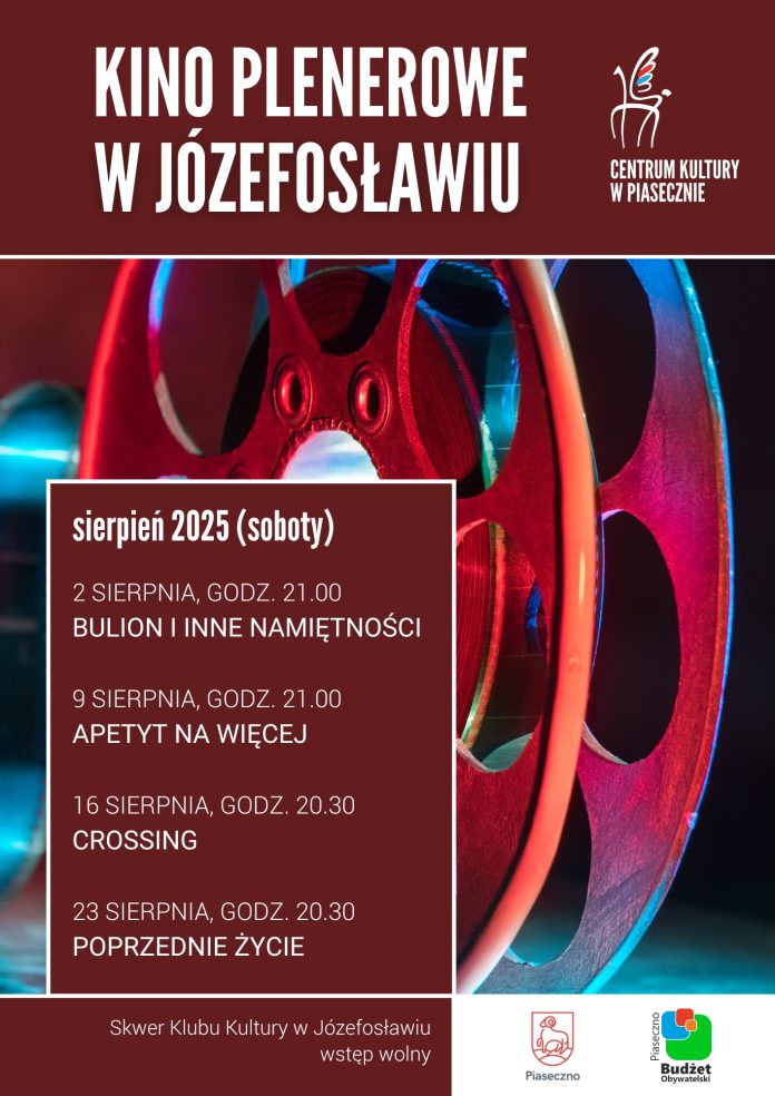 KINO LETNIE W JÓZEFOSŁAWIU 2025