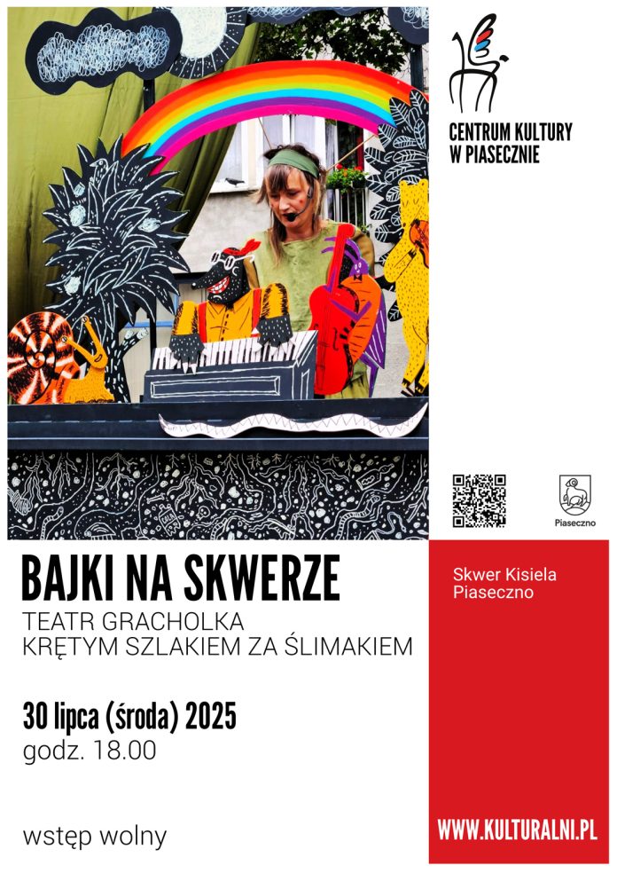 Krętym szlakiem dla ślimakiem - Bajki na skwerze w Piasecznie