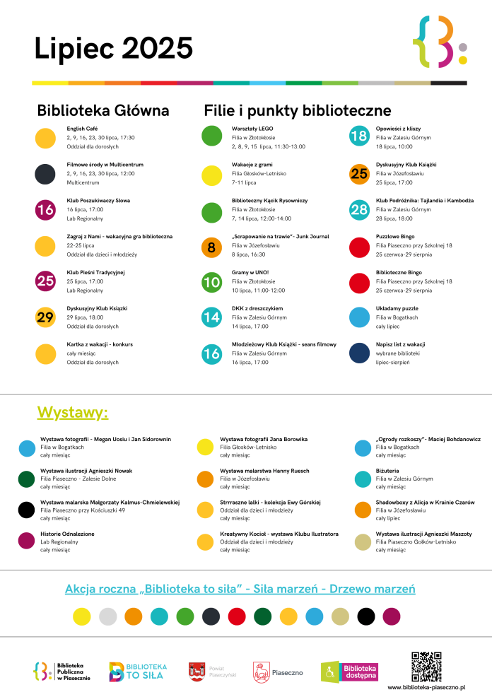 Lipiec 2025 w Bibliotece Publicznej w Piasecznie