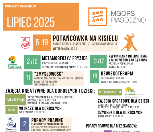 Lipiec 2025 z MGOPS Piaseczno