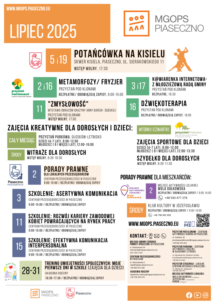 Lipiec 2025 z MGOPS Piaseczno
