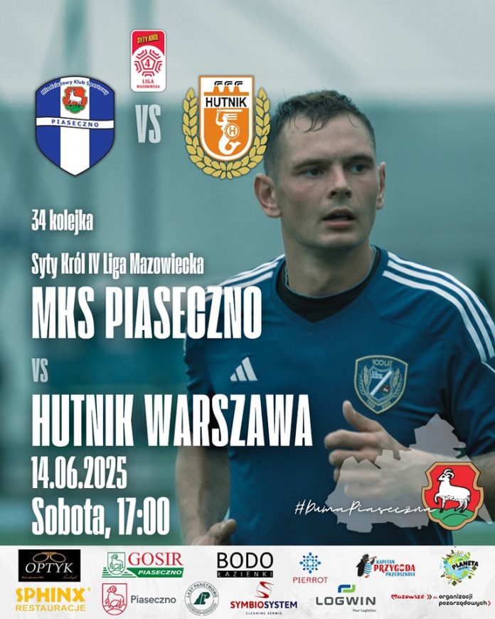 Mecz piłki nożnej MKS Piaseczno vs Hutnik Warszawa