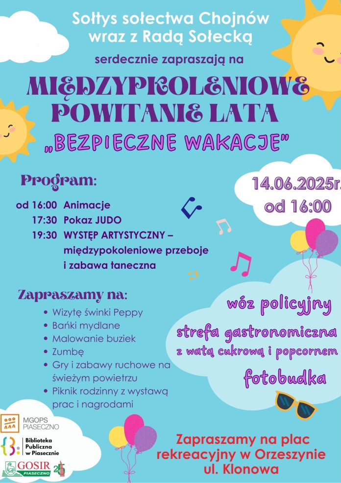 Międzypokoleniowe Powitanie Lata „Bezpieczne Wakacje”