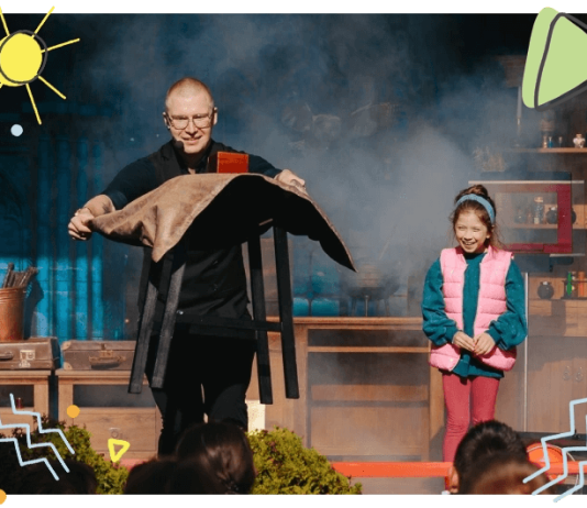 Kacper Mysiorek pokaz iluzji Magiczny Plac Zabaw w Piasecznie