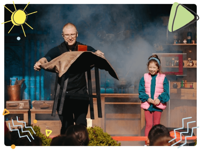 Kacper Mysiorek pokaz iluzji Magiczny Plac Zabaw w Piasecznie