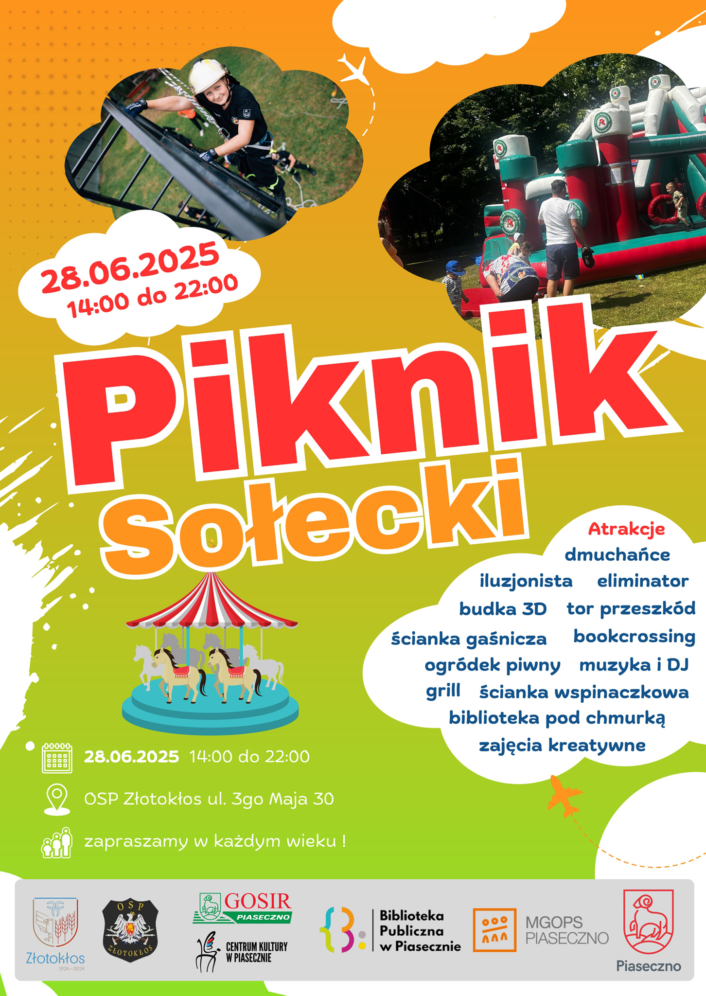 plakat Piknik sołecki w Złotokłosie 2025