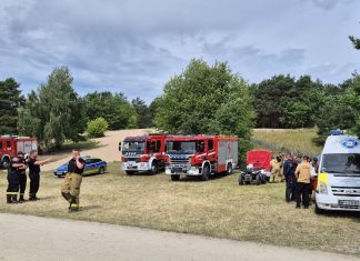 Poszukiwanie zaginionych osób - ćwiczenia służb na terenie gminy Piaseczno