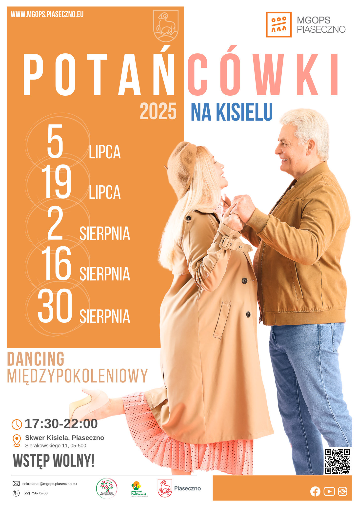 plakat Potańcówki na Kisielu w Piasecznie 2025