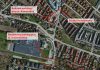 mapka z zaznaczonymi parkingami