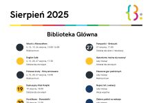 Biblioteka Główna Sierpień 2025 w Bibliotece Publicznej w Piasecznie