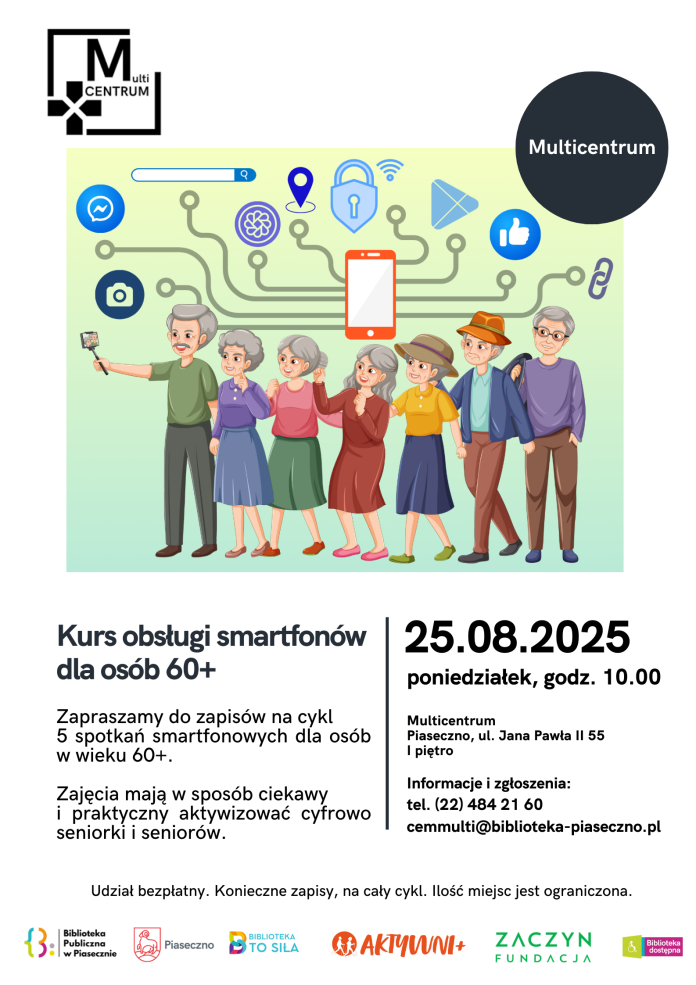 Kurs smartfonowy dla osób 60+