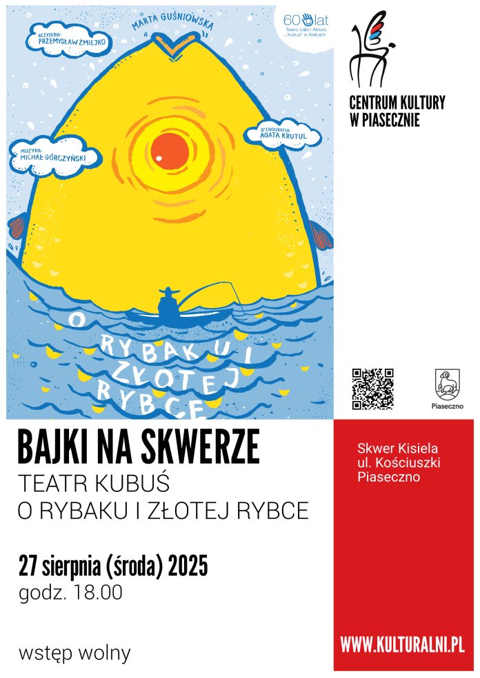 O rybaku i złotej rybce Bajki na skwerze w Piasecznie