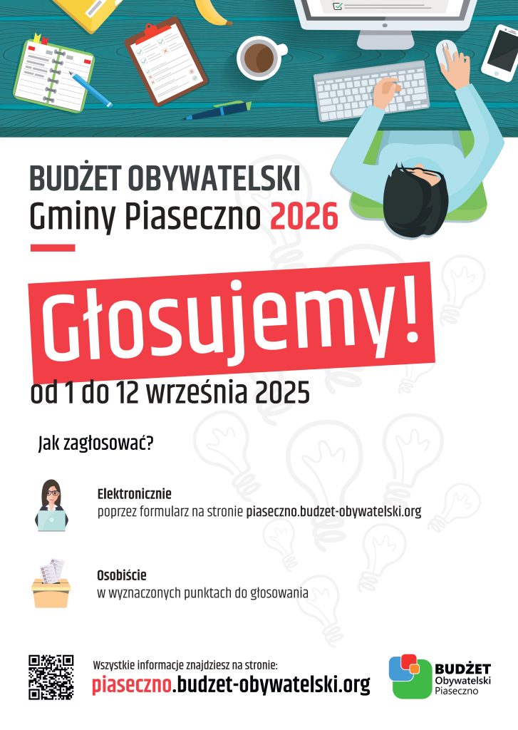 Głosowanie Budżet Obywatelski Gminy Piaseczno 2026