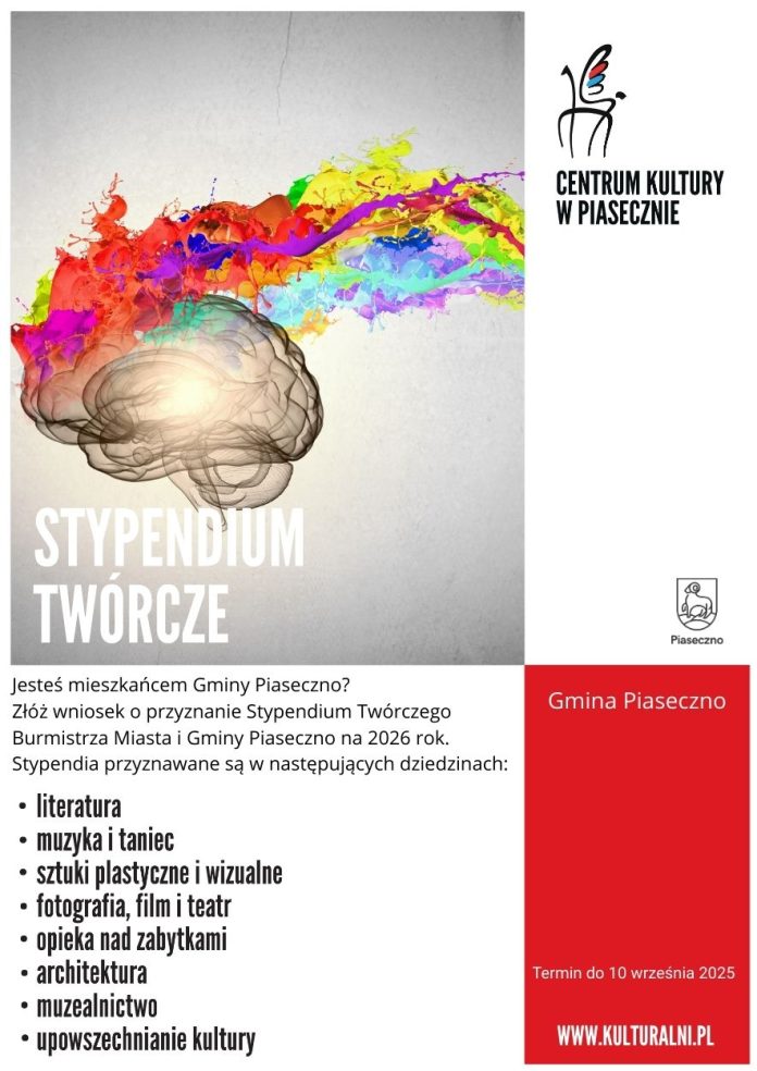 plakat stypendium twórcze