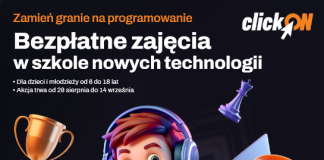 Plakat z terminami warsztatów