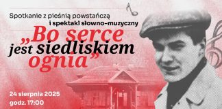Bo serce jest siedliskiem ognia spotkanie z pieśnią powstańczą oraz spektakl słowno-muzyczny w Domu Zośki w Zalesiu Dolnym