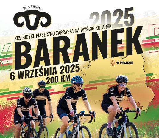 Piaseczyński Baranek 2025 plakat ze zdjęciem rowerzystów
