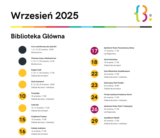 Wrzesień 2025 w Bibliotece Publicznej w Piasecznie