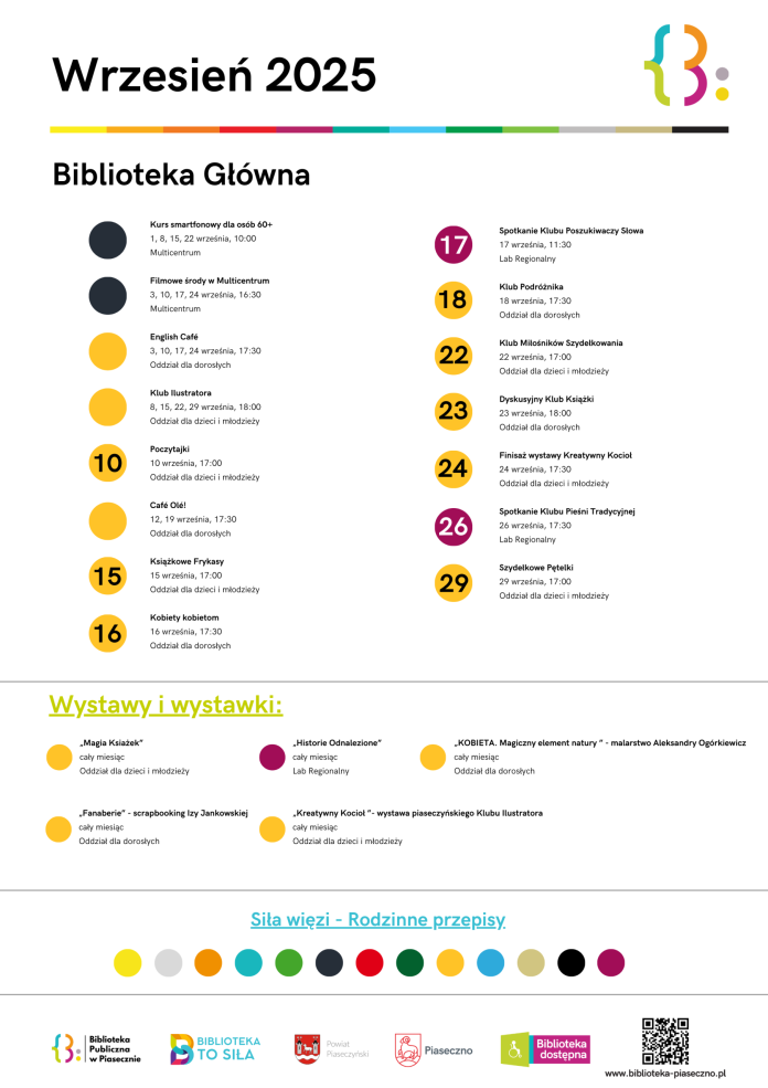 Wrzesień 2025 w Bibliotece Publicznej w Piasecznie