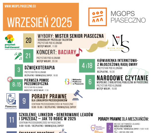 Wrzesień 2025 z MGOPS Piaseczno