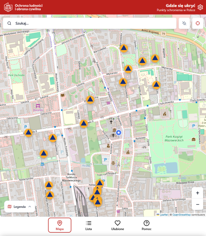 Gdzie się ukryć sprawdź punkty schronienia na gdziesieukryc.pl lub w aplikacji mobilnej