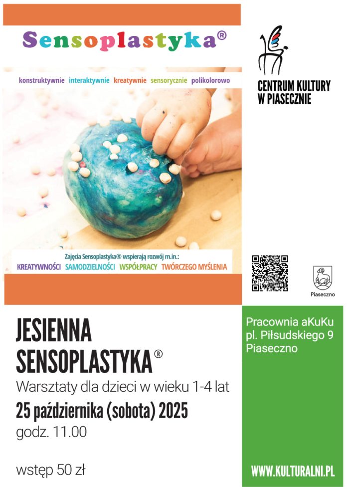 Jesienna sensoplastyka warsztaty dla dzieci w wieku 1-4 lat