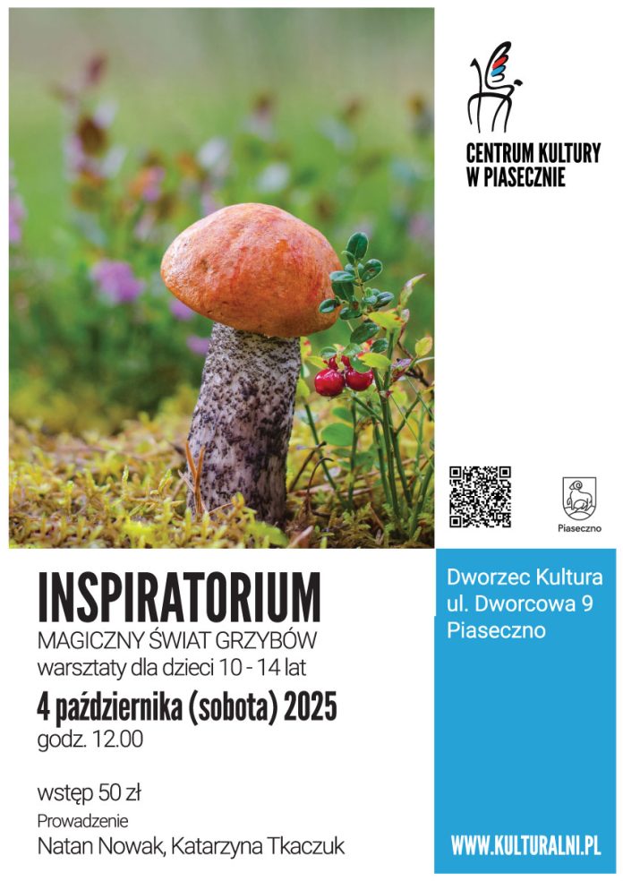Magiczny świat grzybów warsztat młodego odkrywcy Inspiratorium w Piasecznie