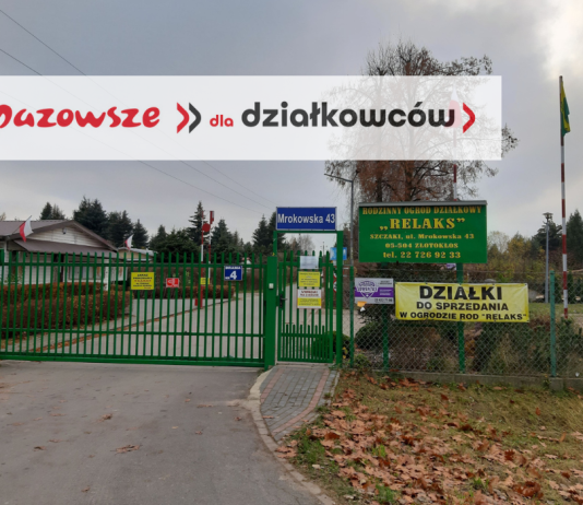 ogrody działkowe w Szczakach
