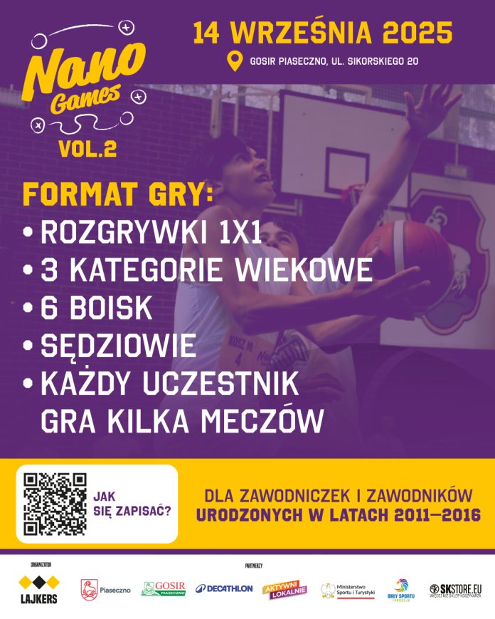 Lajkers Nano Games - turniej koszykówki 1x1 - 14.09.2025 r., hala Sikorskiego