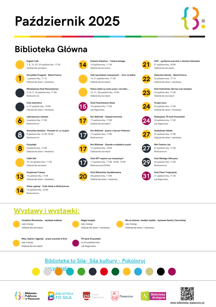 Październik 2025 w Bibliotece Publicznej w Piasecznie