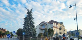 Prace naprawcze wodociągu na rogu ulic Czajewicza z Sienkiewicza w Piasecznie