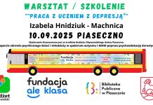 szkolenie plakat z datą Praca z uczniem z depresją