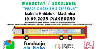 szkolenie plakat z datą Praca z uczniem z depresją