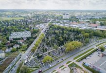 Zrealizowane i planowane inwestycje na Cmentarzu Komunalnym w Piasecznie cmentarz z drona