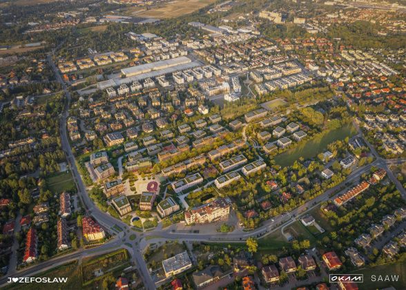 wizualizacja Józefosław z lotu ptaka OKAM