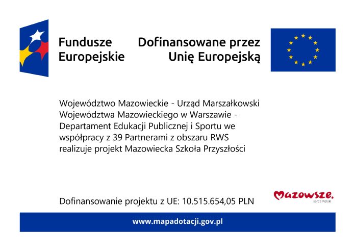 plakat dofinansowanie z funduszy europejskich