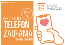 W Piasecznie ruszył Senioralny Telefon Zaufania plakat senioralny telefon zaufania