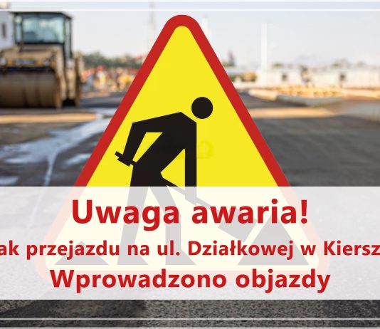 grafika ze znakiem robót drogowych