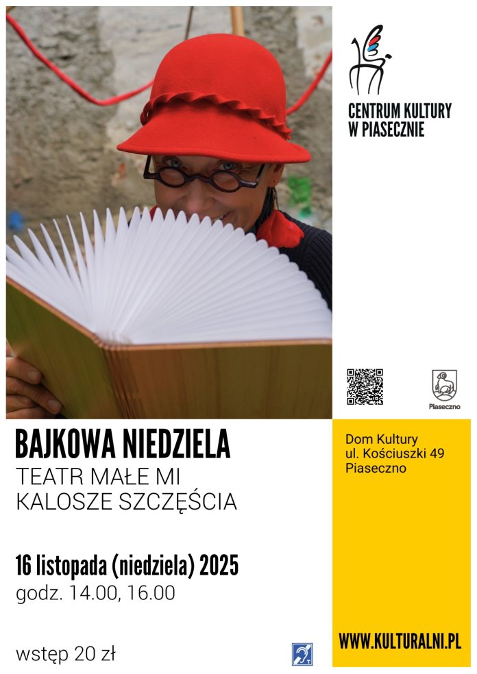 Kalosze szczęścia Teatr Małe Mi Bajkowa Niedziela w Piasecznie