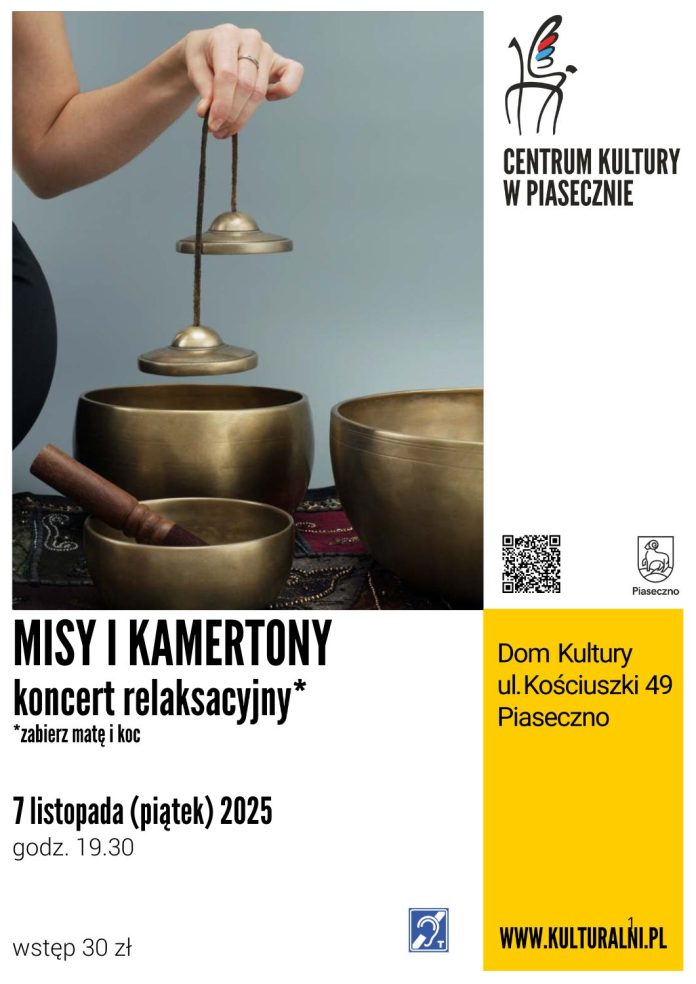 Koncert relaksacyjny w Piasecznie Misy i Kamertony