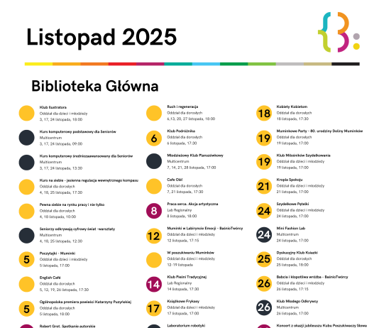 Listopad 2025 w Bibliotece Publicznej w Piasecznie