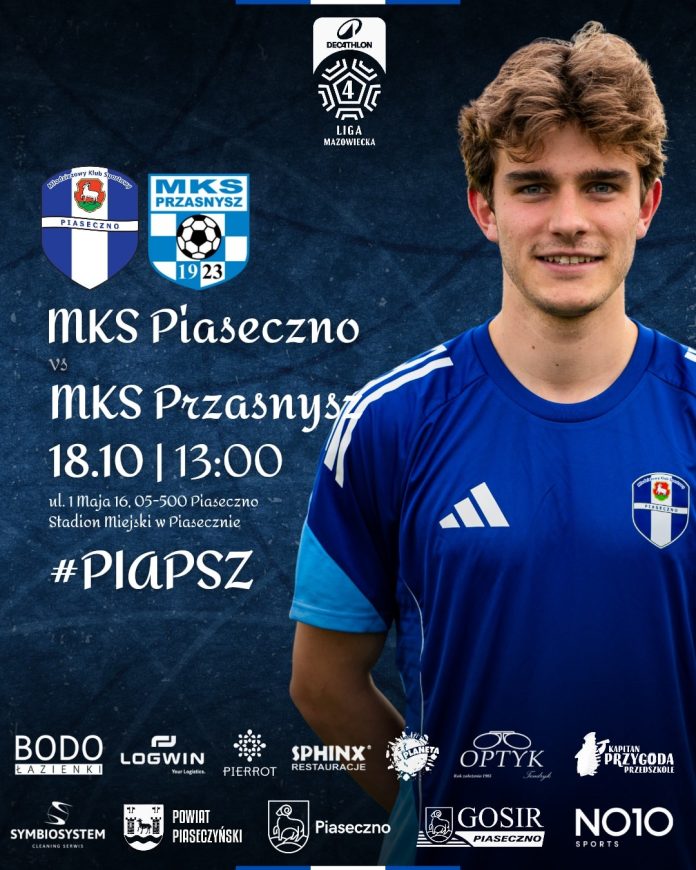 Mecz piłki nożnej MKS Piaseczno vs MKS Przasnysz
