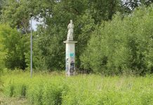 Dotacja na renowację figury św. Jana Nepomucena w Żabieńcu figura św. Jana Nepomucena