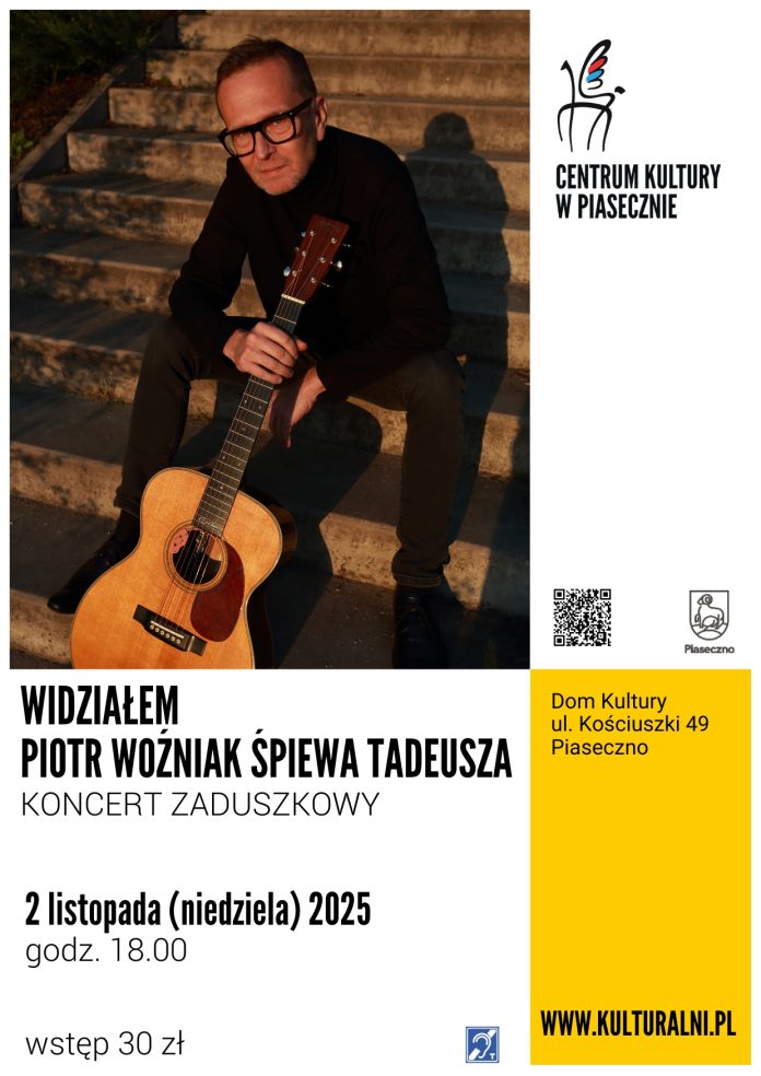 Piotr Woźniak Śpiewa Tadeusza koncert zaduszkowy w Piasecznie