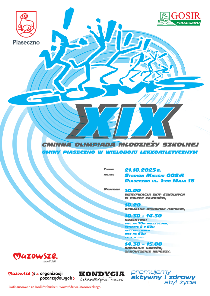 XIX Gminna Olimpiada Młodzieży Szkolnej - 21.10.2025, Stadion Miejski