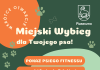 plakat z psem otwarcie wybiegu dla psów w parku miejskim