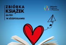 Zbiórka książek gier audiobooków i filmów do Filii Biblioteki w Józefosławiu